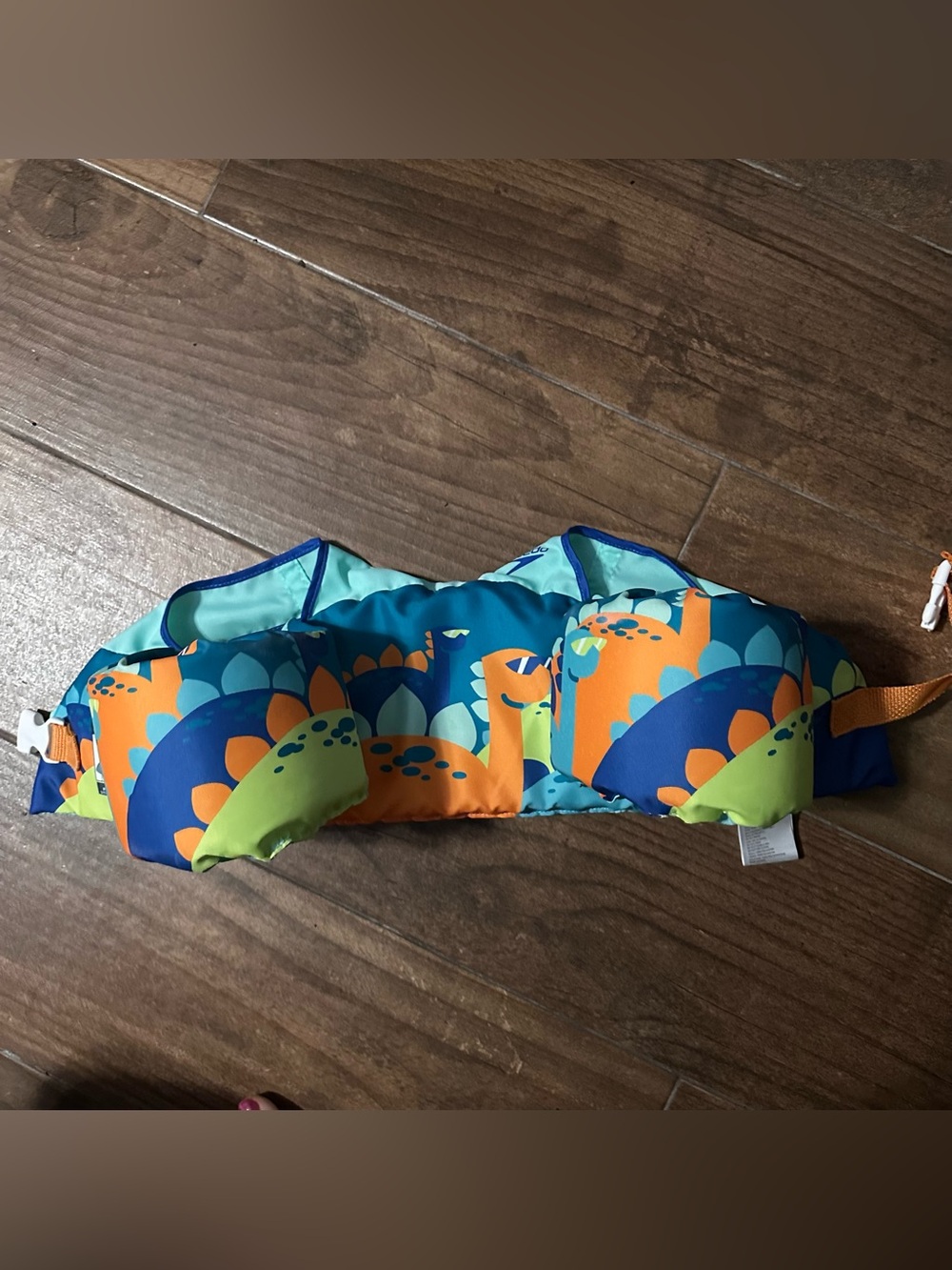 Speedo Kids Swim Belt in Teal, Light Blue and Yellow
